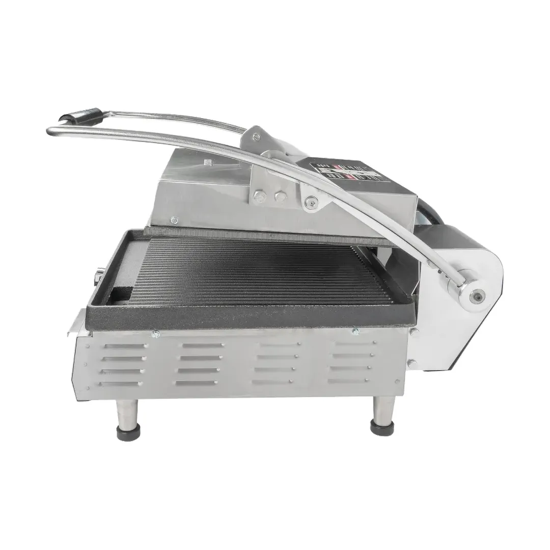 Star PGT14I Single Cast Iron Panini Sandwich Grill with Timer & Grooved Plates, Manual Controls