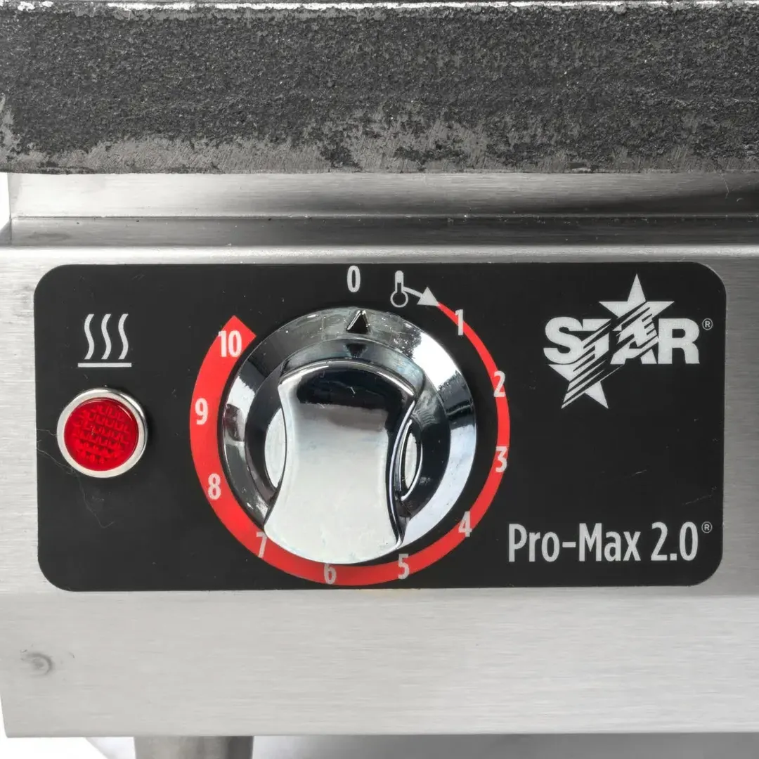 Star PGT14I Single Cast Iron Panini Sandwich Grill with Timer & Grooved Plates, Manual Controls