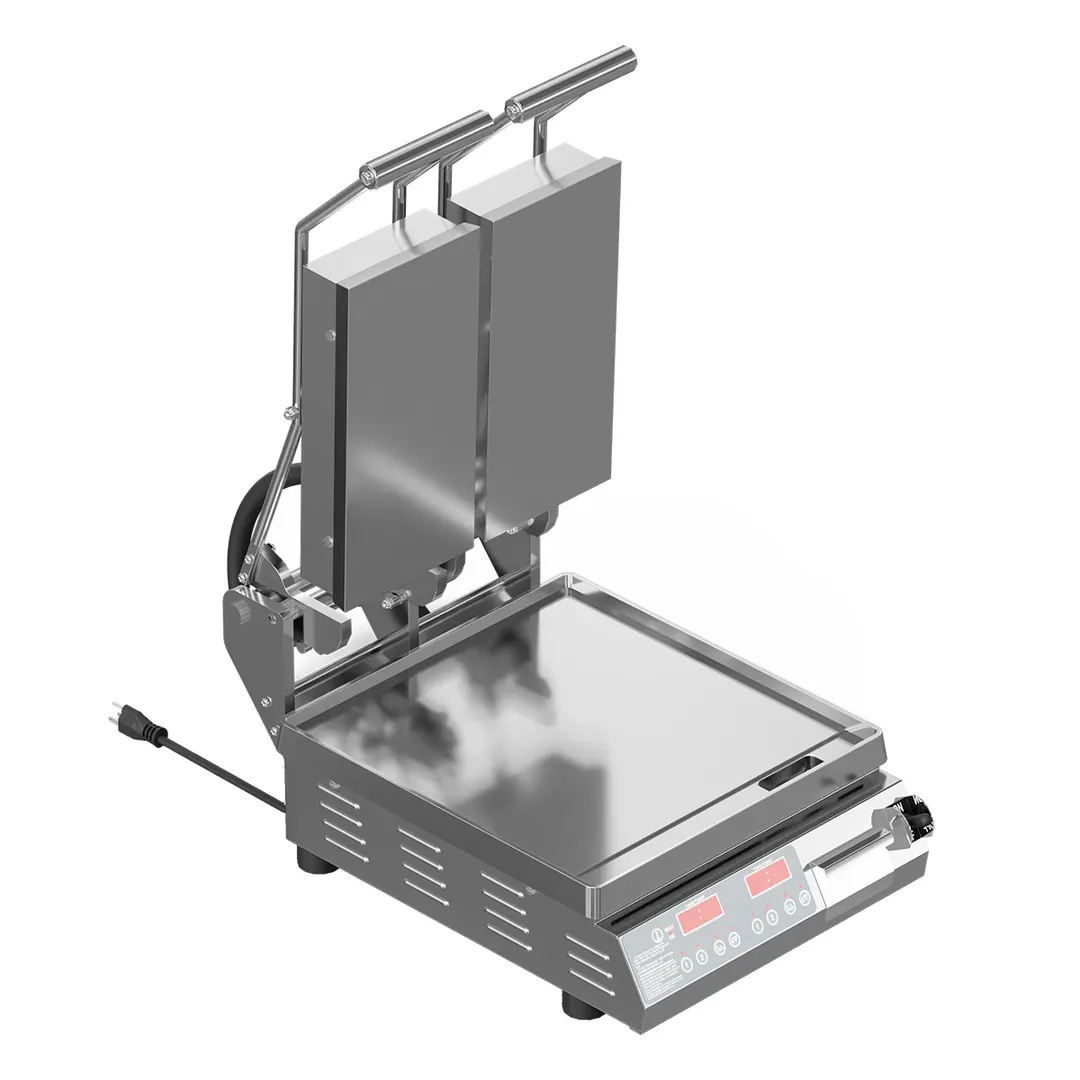 Star PST14D Pro Max 2.0 Commercial Panini Press w/ Dual Aluminum Smooth Plates, Electronic Controls