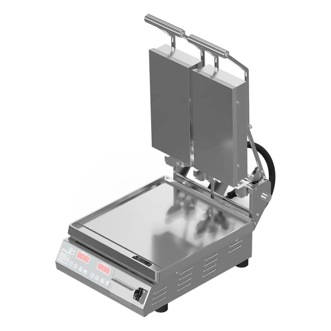 Star PST14D Pro Max 2.0 Commercial Panini Press w/ Dual Aluminum Smooth Plates, Electronic Controls