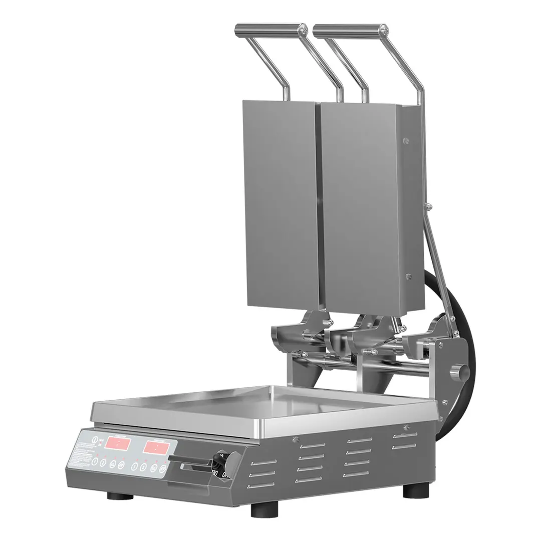 Star PST14D Pro Max 2.0 Commercial Panini Press w/ Dual Aluminum Smooth Plates, Electronic Controls