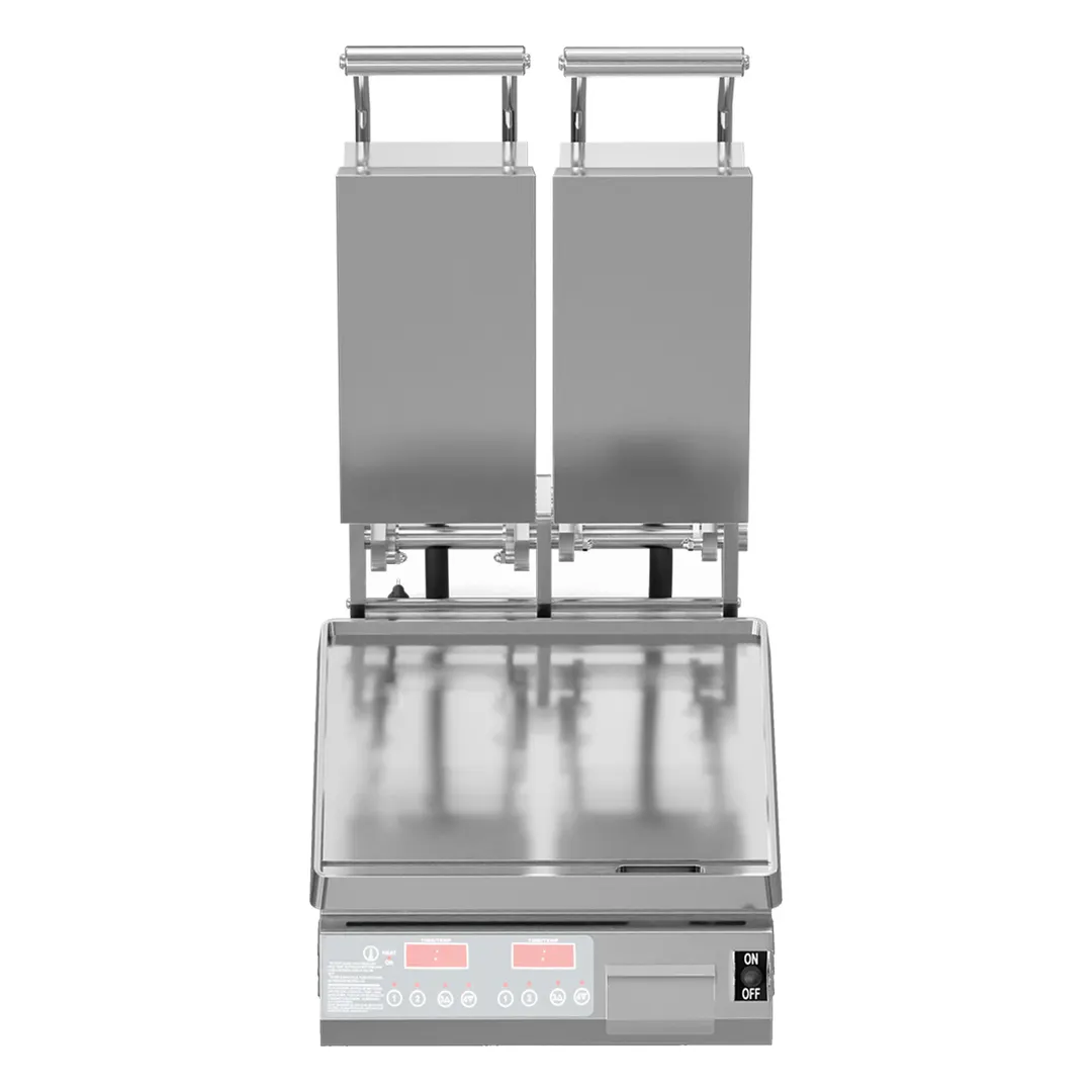 Star PST14D Pro Max 2.0 Commercial Panini Press w/ Dual Aluminum Smooth Plates, Electronic Controls