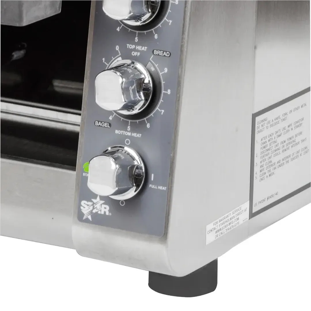 Star QCS2-800 Holman Qcs® Electric Conveyor Toaster w/ Analog  Control, Horizontal - 800 slices/hr.