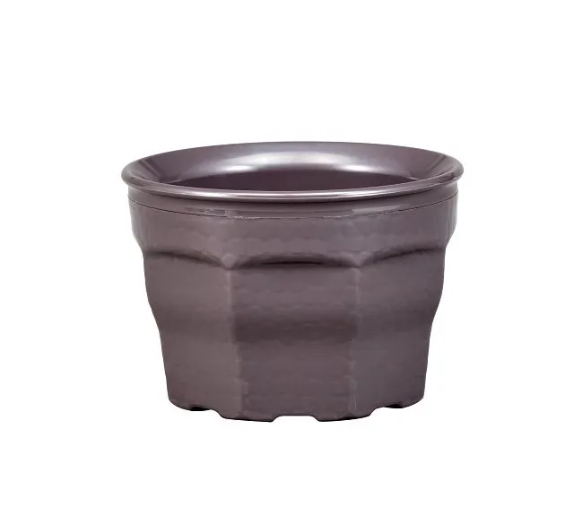Cambro MDSLB5485 - Laguna 9 oz Plastic Bowl, 3-1/2" Dia, 2.4" H, Smoked Metal Finish, NSF Certified, Stackable, Dishwasher Safe