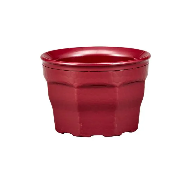 Cambro MDSLB5487 - Laguna 9 Oz Round Bowl, 3-1/2" Dia x 2.4" H, Cranberry PP, NSF, Dishwasher Safe