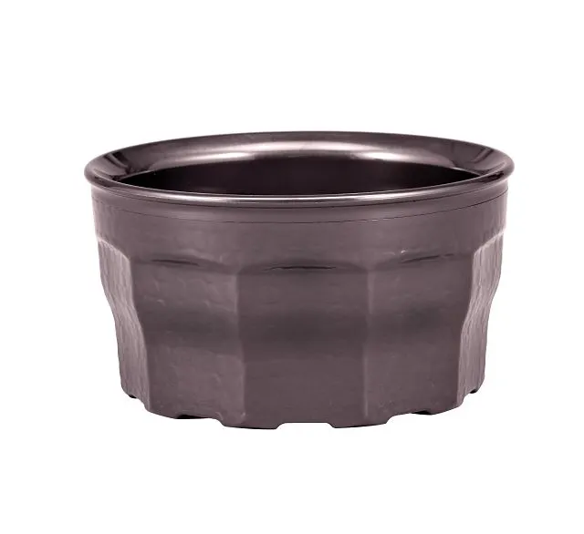Cambro MDSLB9485 - Laguna 9 oz Plastic Bowl, 4-3/8" Dia, 2-2/5" H, Metal Finish, Dishwasher Safe