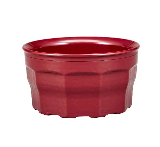 Cambro MDSLB9487 - Laguna 9 Oz Bowl, 4-3/8" Dia x 2-2/5" H, Cranberry Plastic, NSF, Stackable