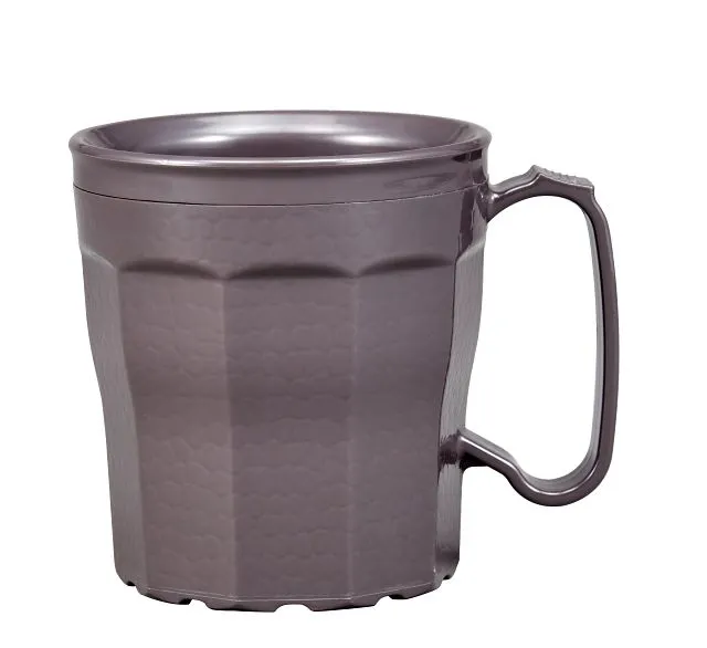 Cambro MDSLM8485 8 Oz Mug, Smoked Metal, Polypropylene