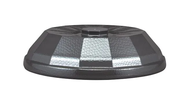 Cambro MDSLPLD9485 Laguna Dome, 2-3/4" Insulated Cover, Fits 9" Plate, 10-1/4" OD, Gray PP, NSF