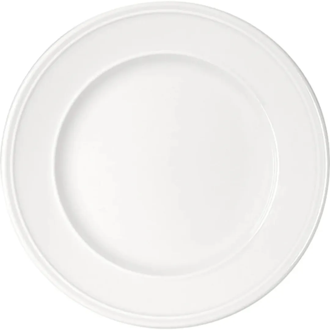 Libbey 628182312000000 Round China Plate, 8½" Diameter Porcelain, Steep Rim - Case