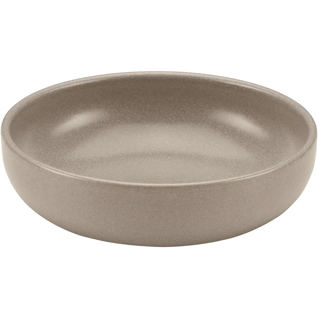 Libbey 701311691000324 Elements Bowl, 20.3 oz (6" Dia.) Round Sand Stoneware, General Use - Case