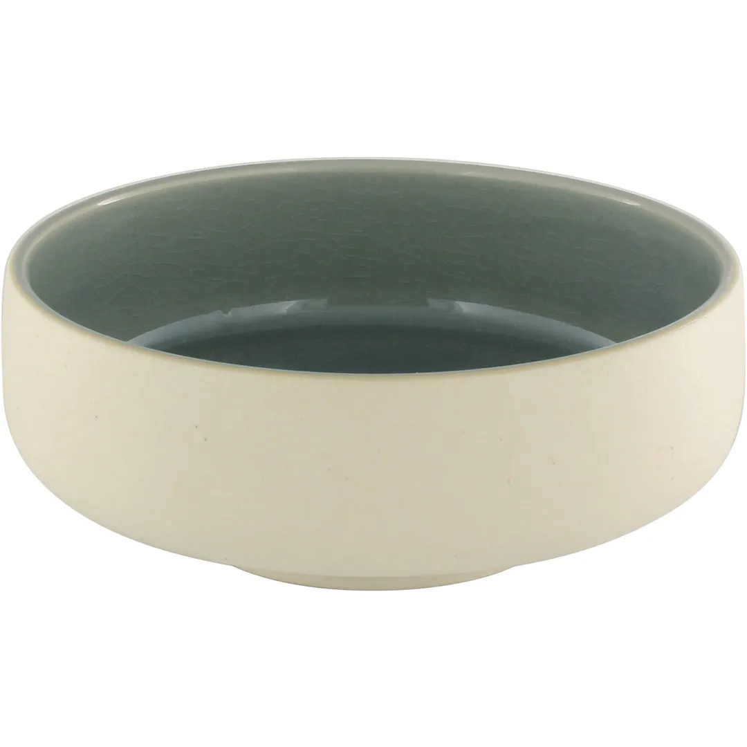 Playground 701311691016151 Nara Round Stoneware Bowl, 24 oz (6" Dia), Grey, Sold Per Case