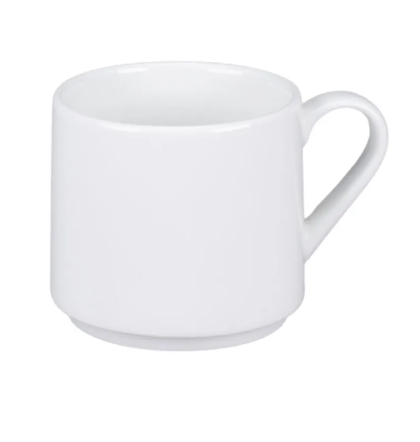 RAK Porcelain TDCU27 - Round 3" Diameter 9 Oz Porcelain Cup, 8-9 Oz Capacity, China Cup - Case