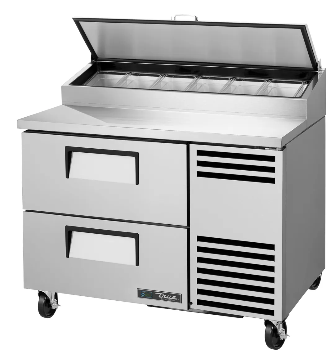 True TPP-AT-44D-2-HC~HGTP Pizza Prep Table Refrigerated Counter