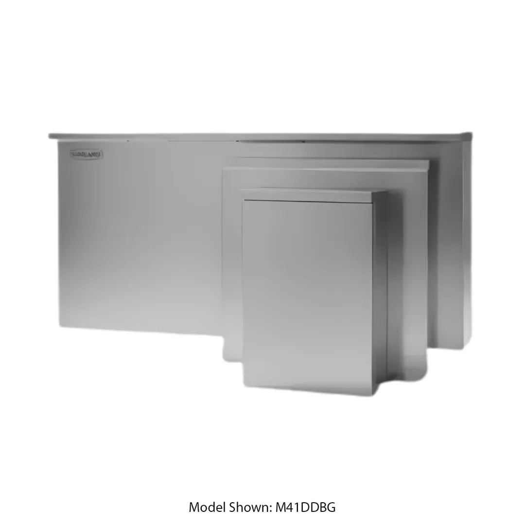 Garland US Range M58DDBG Master Series Backguard/Flue Riser, 34-1/2" H X 58" W
