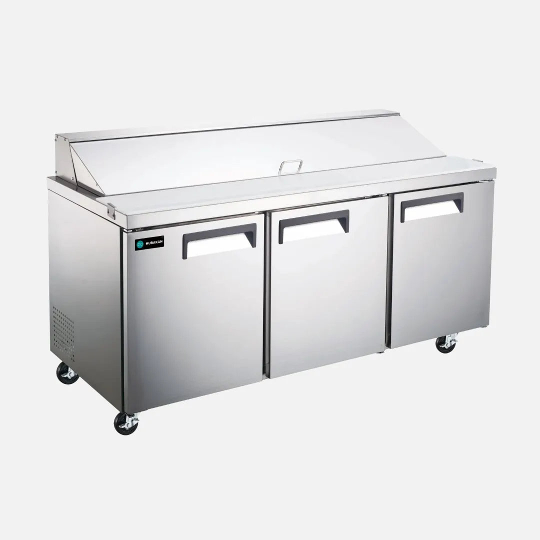 Hurakan HKN-SPT72R3C Mega Top Sandwich / Salad Unit Refrigerated Counter
