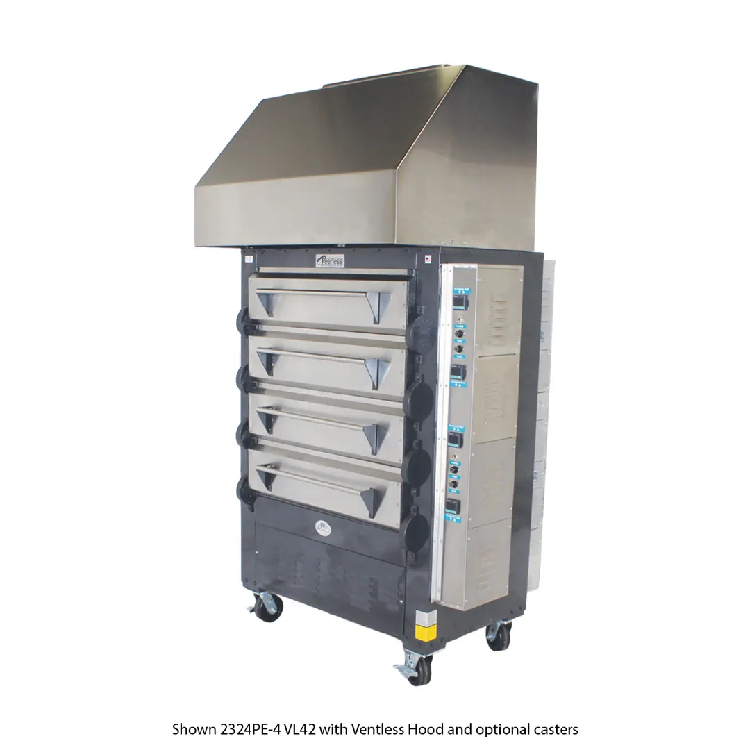 Peerless VL-42 Ventless Hood - 42" Wide Commercial Kitchen Exhaust, Triple Filter Updraft System, Manual On/Off Switch, 18-Gauge Stainless Steel, UL 710B Certified