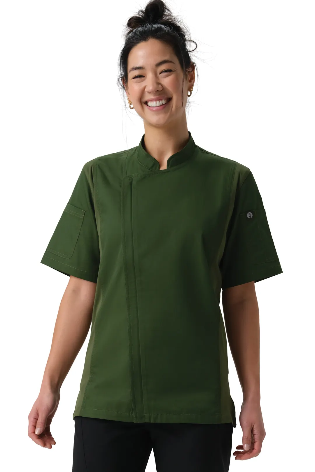 Chef Works BCWSZ006-MIL-M Chef's Coat