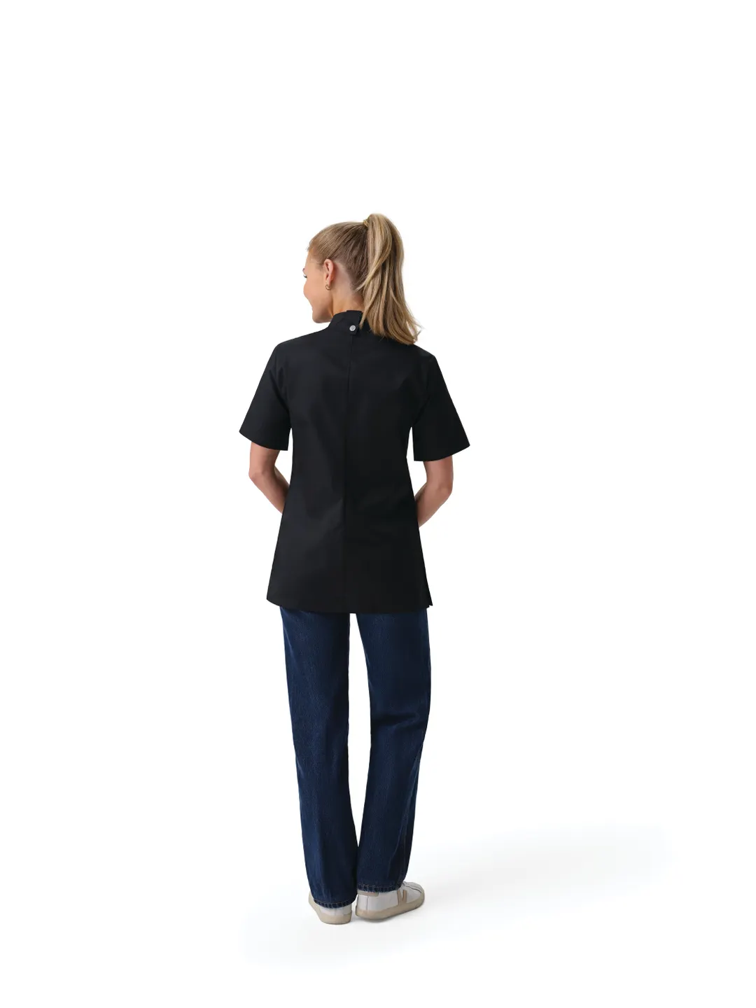 Chef Works CBN03W-BLK-M Chef's Coat