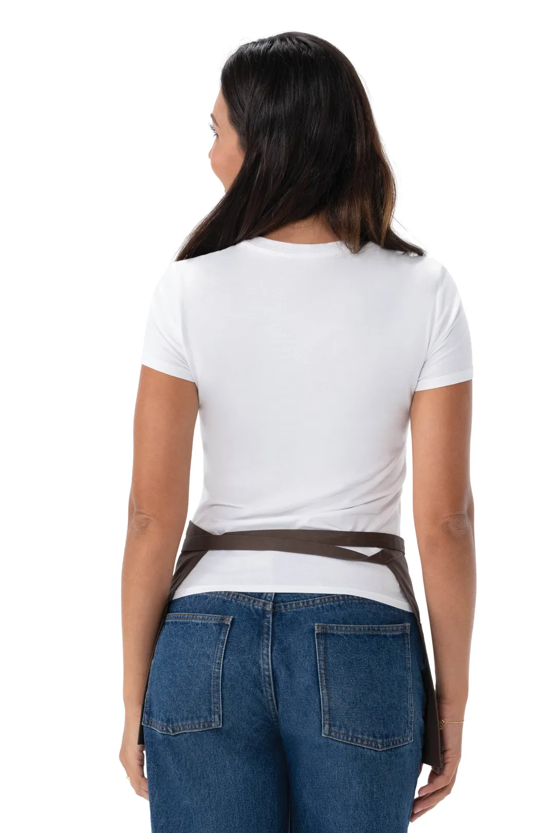 Chef Works F9-ESP-0 Waist Apron – 12"L x 23"W, 3‑Patch Pocket, 65% Poly/Cotton, Espresso