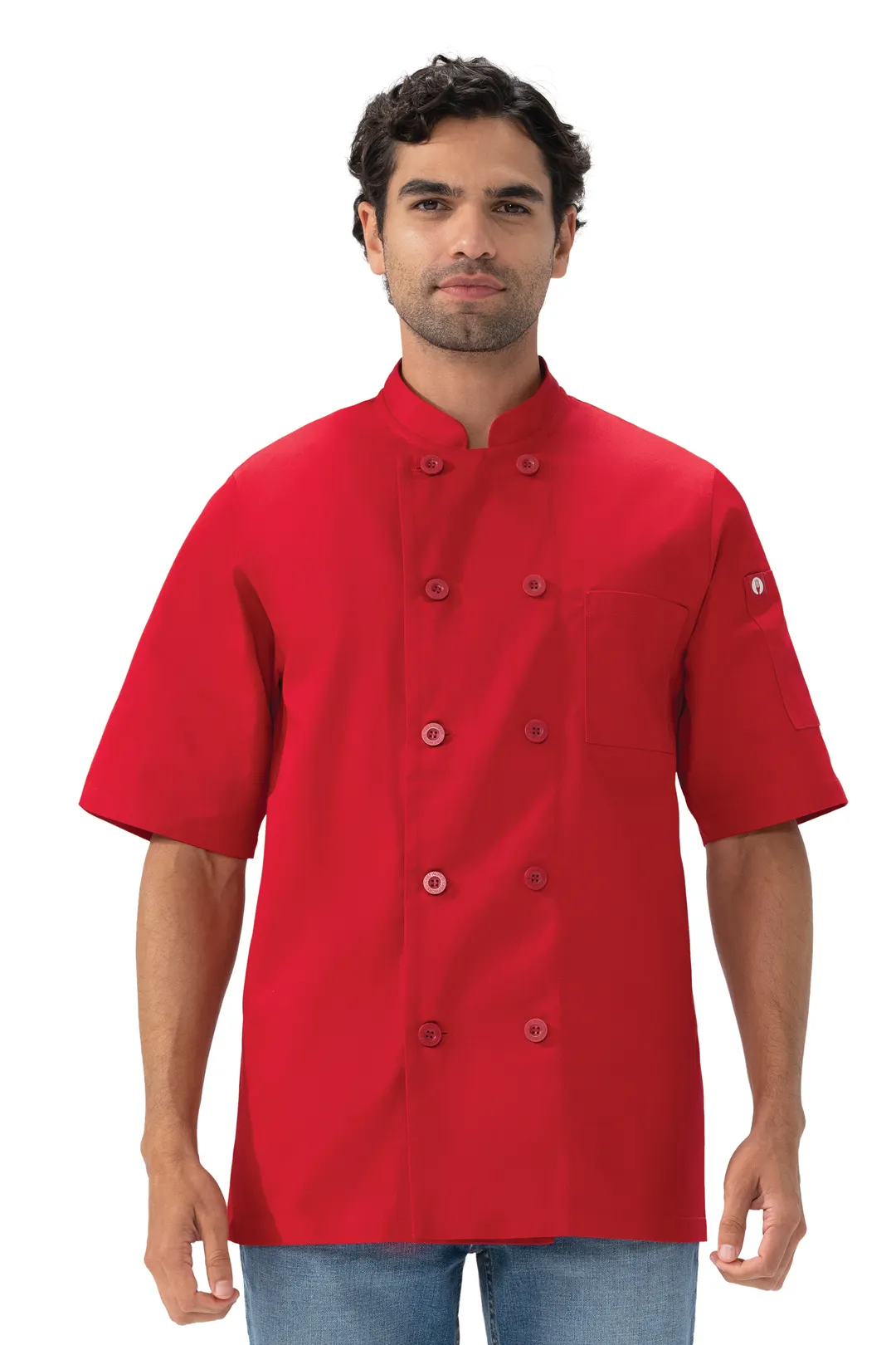 Chef Works PCSS-RED-4XL Chef's Coat