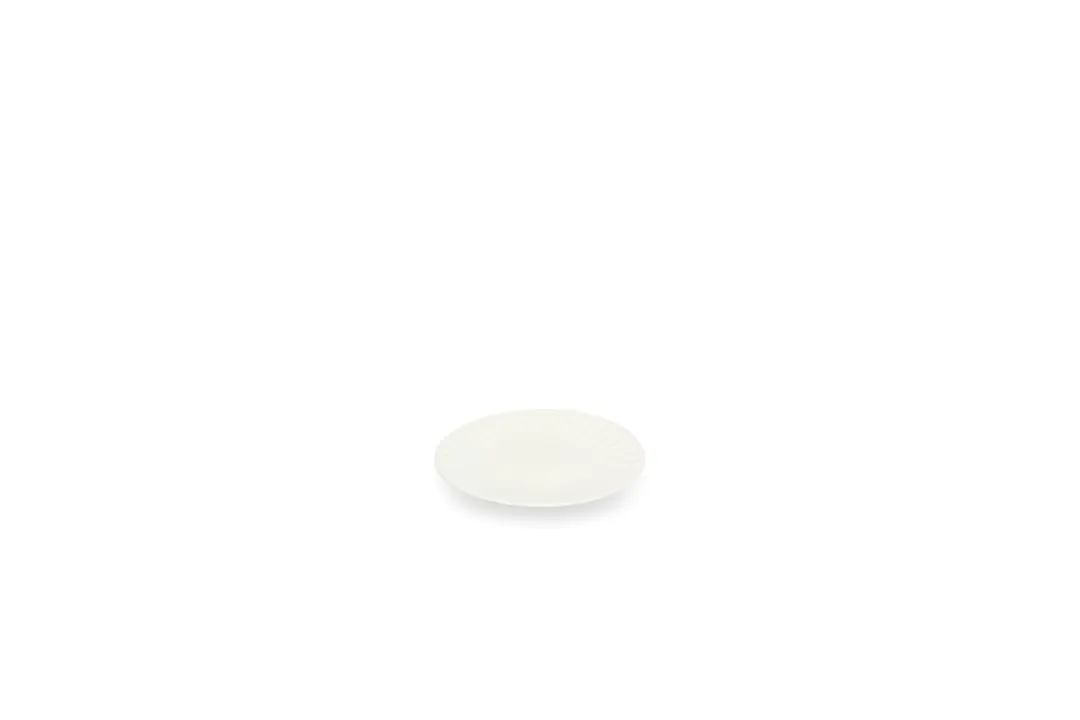 Mikasa 5349813 MH Bloom Plate, 5.51"W x 5.51"D x 0.47"H, White Vegan Bone China, 1/Set