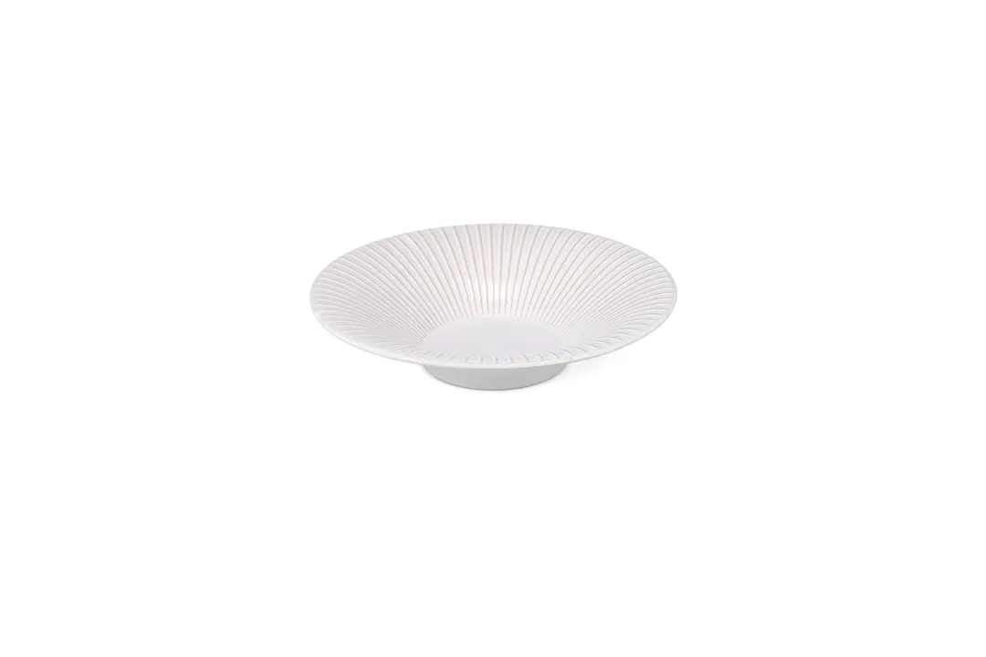 Mikasa 5349985 F2D Stripe Deep Plate, 51 oz, 10"W x 10"D x 1.97"H, Brass Porcelain, China Dinnerware