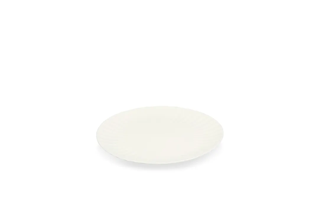 Mikasa 5350040 MH Bloom Plate – 11"W x 11"D x 0.79"H, White Vegan Bone China, Elegant Dinnerware