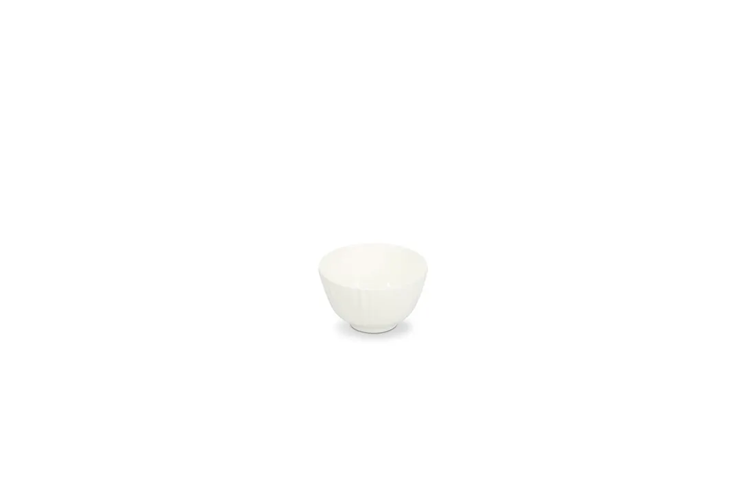 Mikasa 5350041 - MH Bloom 9.5oz White Vegan Bone China Bowl, 3.94"W x 3.94"D x 2.36"H