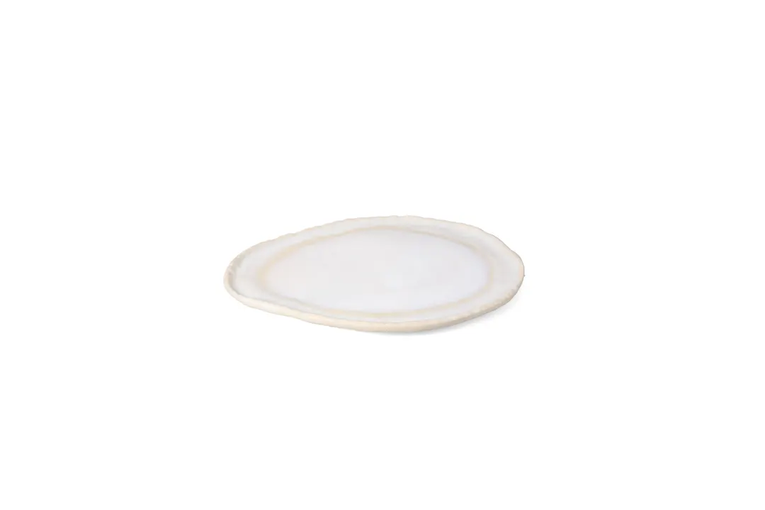 ONIS 5350117 Icon Pearl China Plate, 11.42"W x 9.84"D x 0.79"H, Porcelain, Elegant White Finish