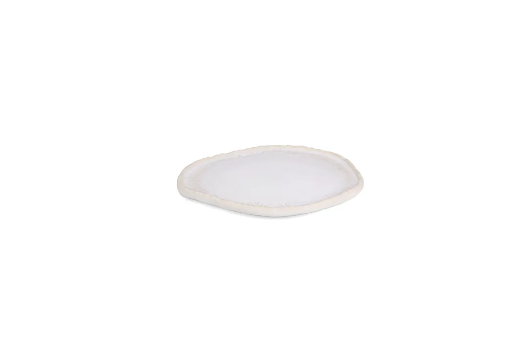 ONIS 5350119 Icon Pearl China Plate, 9.45"W x 9.45"D x 0.98"H, Porcelain, Elegant White Finish