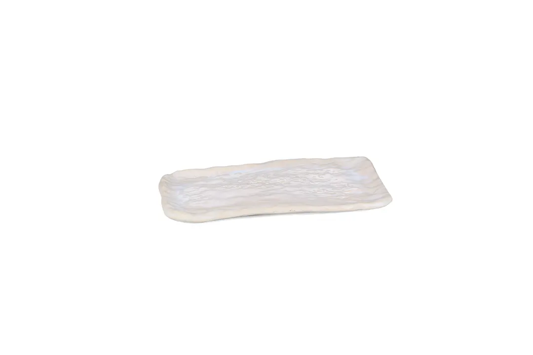 ONIS 5350152 Icon Pearl Porcelain China Platter, 12.20"W x 6.30"D x 1.18"H, Elegant White Finish