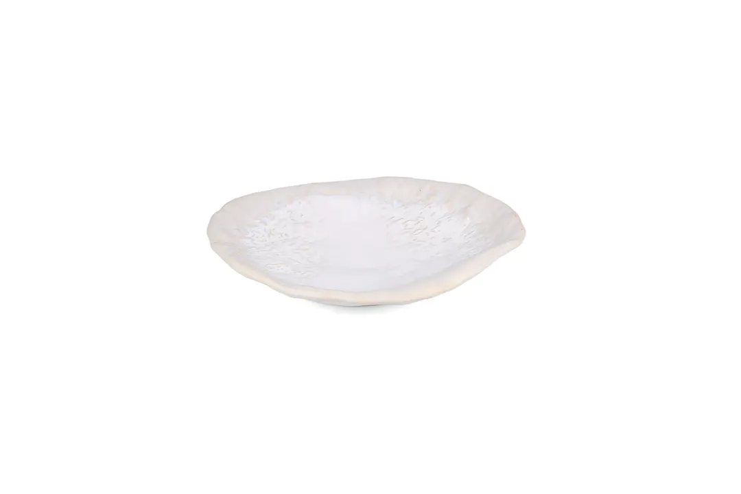 ONIS 5350184 - ECOMADE Icon Pearl Porcelain Bowl, 12.60"W x 11.20"D x 1.97"H, 12 oz Capacity, White Finish