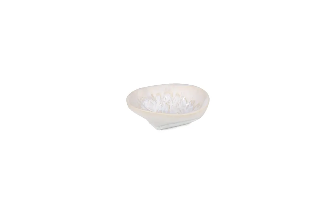 ONIS 5350185 - ECOMADE Icon Pearl Porcelain Bowl, 7.09"W x 7.09"D x 2.56"H, Elegant White Finish