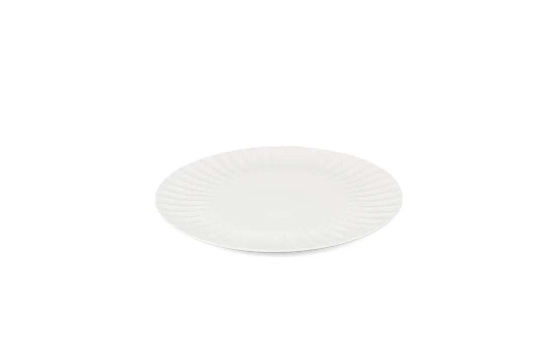 Mikasa 5350201 - MH Bloom White Vegan Bone China Plate, 12.20"W x 12.20"D x 0.79"H, 12.20" Plate