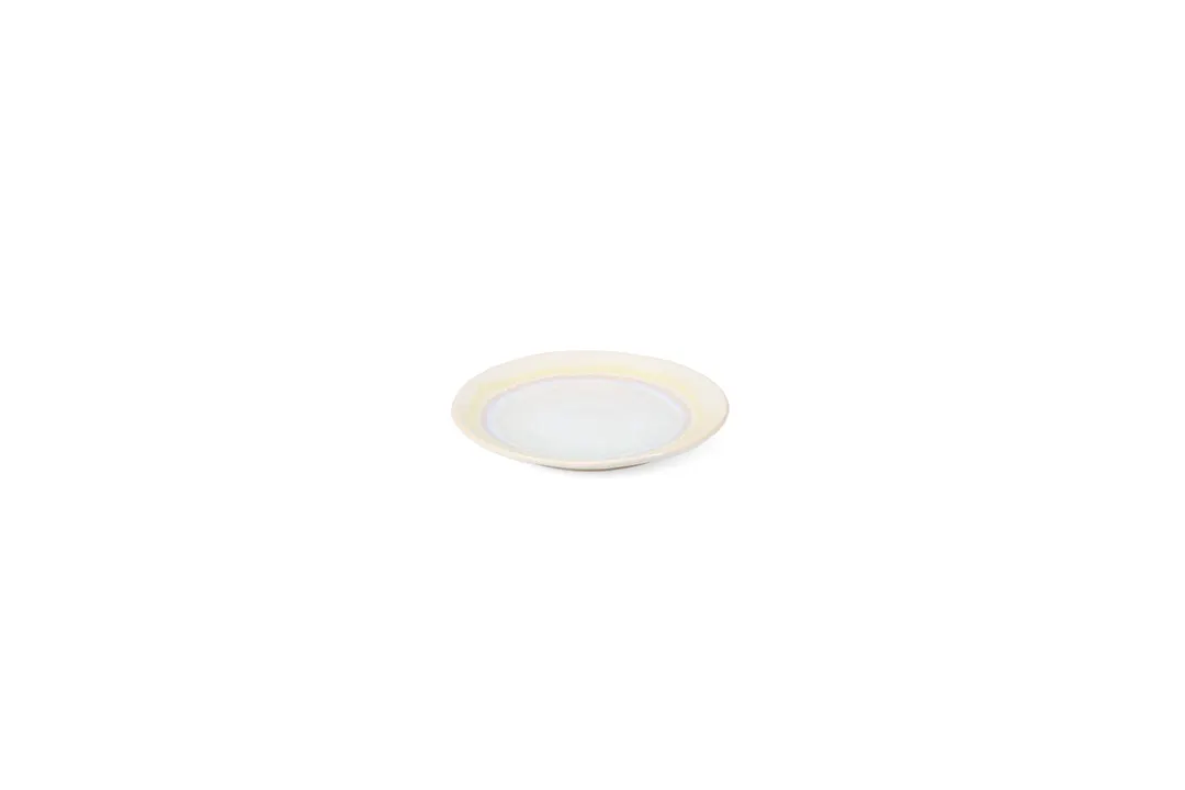 Mikasa 5350805 ECOMADE Moya Glow Plate – 5.91"W x 5.91"D x 0.79"H, Porcelain, Elegant Glow Finish