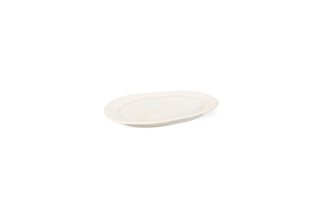 Mikasa 5350811 ECOMADE Moya Glow Porcelain China Platter 10.63"W x 6.30"D x 0.79"H