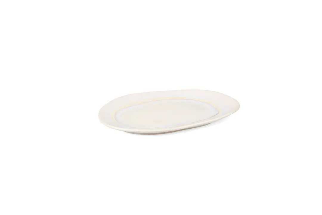 Mikasa 5350820 ECOMADE Moya Glow Porcelain China Platter 11.80"W x 7.87"D x 0.79"H