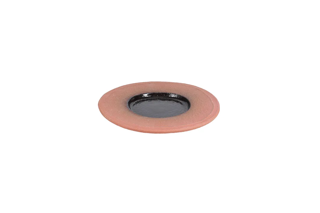 Mikasa 5351295 - ECOMADE Fero Ash Wide Rim Plate, 10.24" x 10.24" x 0.98", Porcelain, Ash Finish