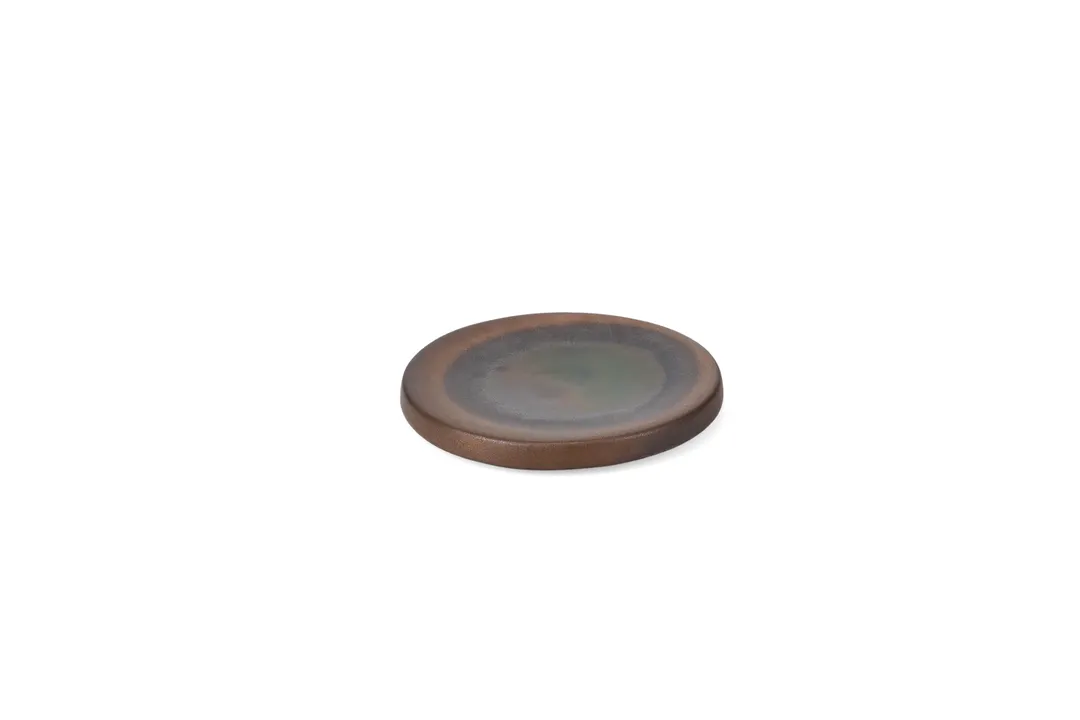 Mikasa 5351361 Gold Cone Plate – 8.07"W x 8.07"D x 0.79"H, Porcelain, Elegant Gold Finish