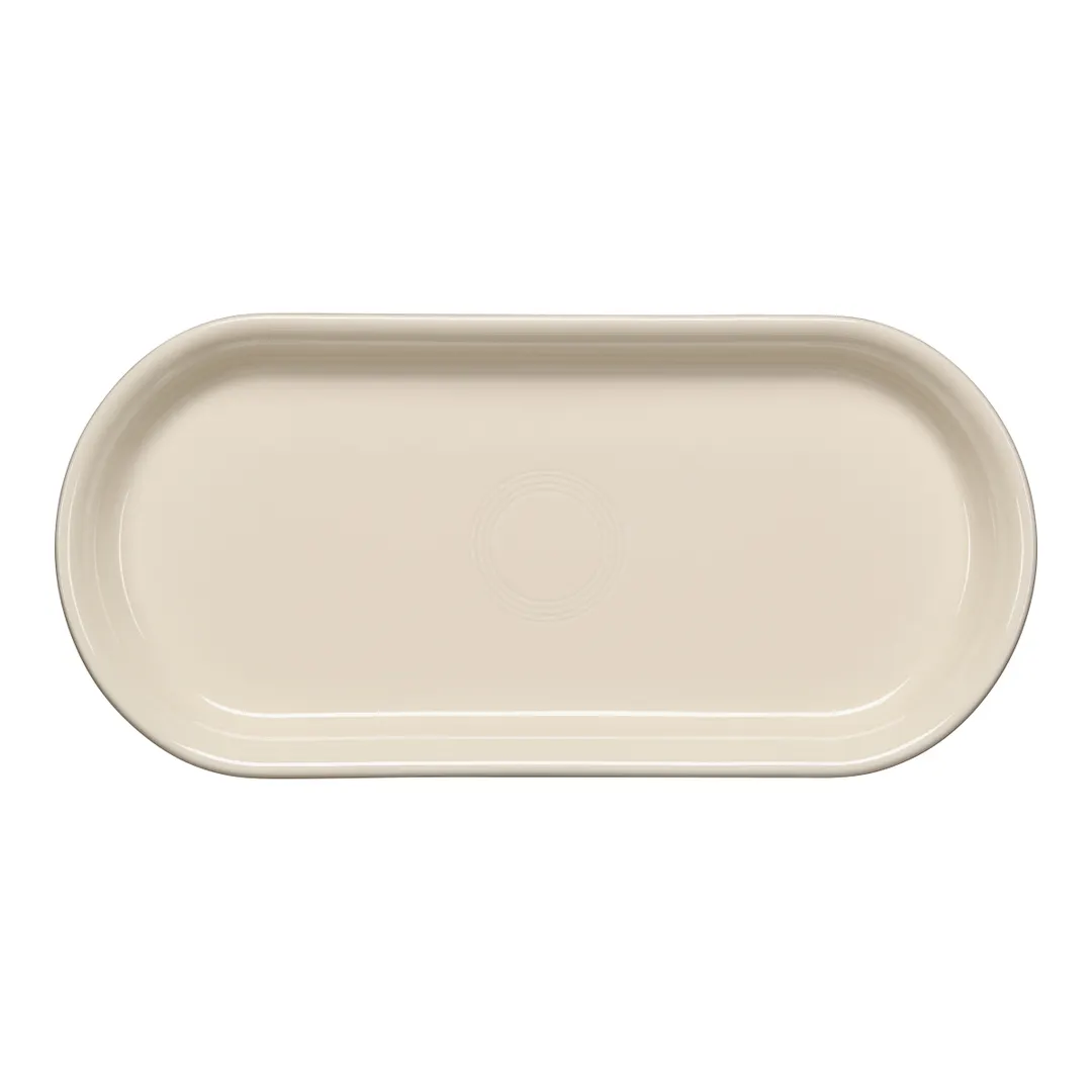 Steelite HL412350 - Oval Fiesta Bread Tray, 11.875" x 5.625" x 1.5", China, Oven Safe to 425°F, 6/Case