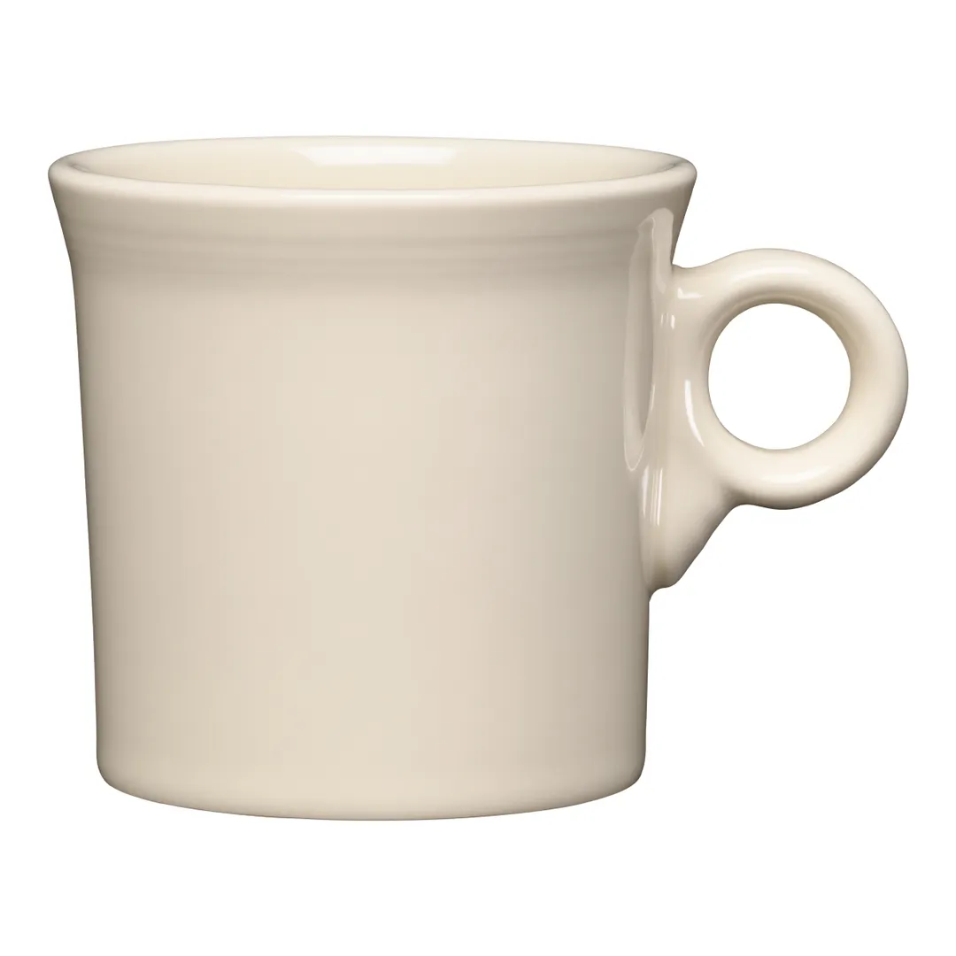 Steelite HL453350 - 10.25 oz Fiesta Linen China Mug, 3.5" x 3.5" x 3.5", Oven Safe 425°F, 1 Dozen