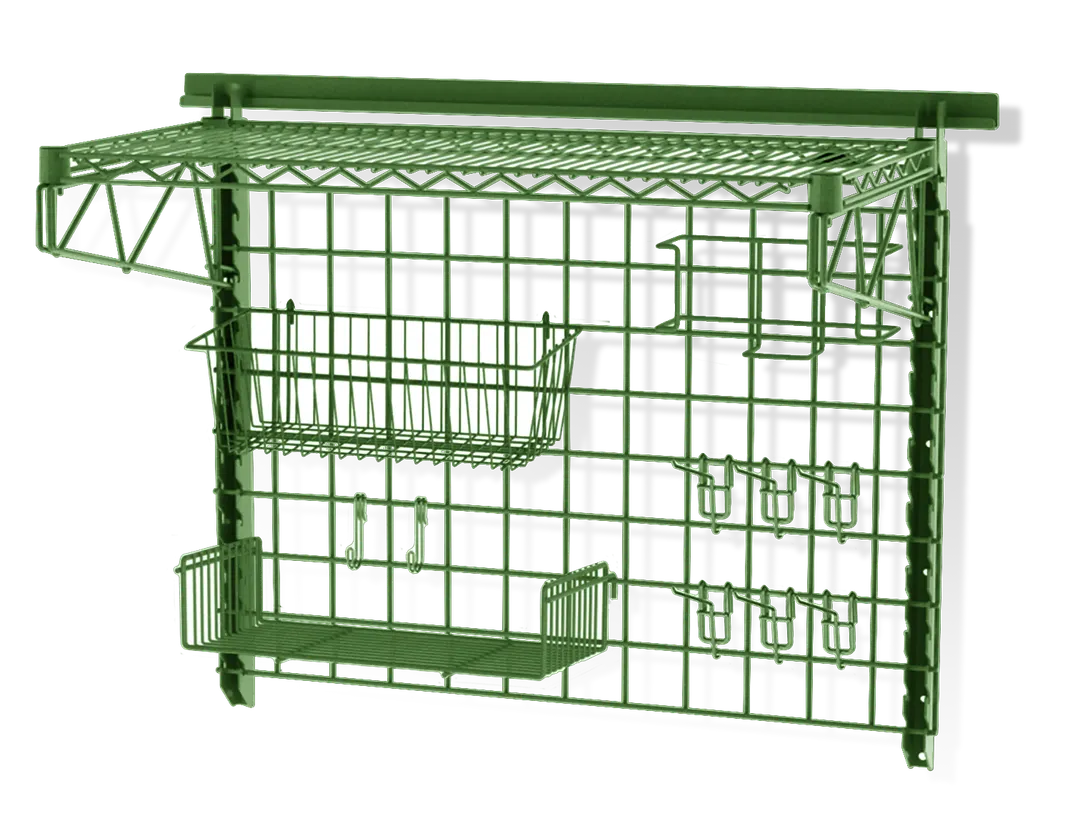 Steel Works SW1836GW-30P1 Track Shelving Kit