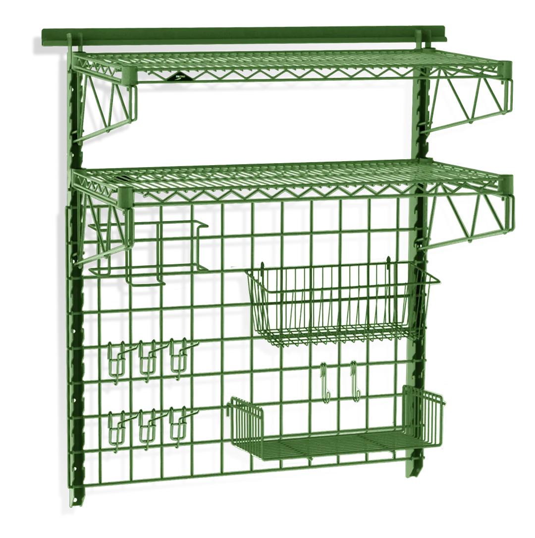 Steel Works SW1836GW-45P2 Track Shelving Kit