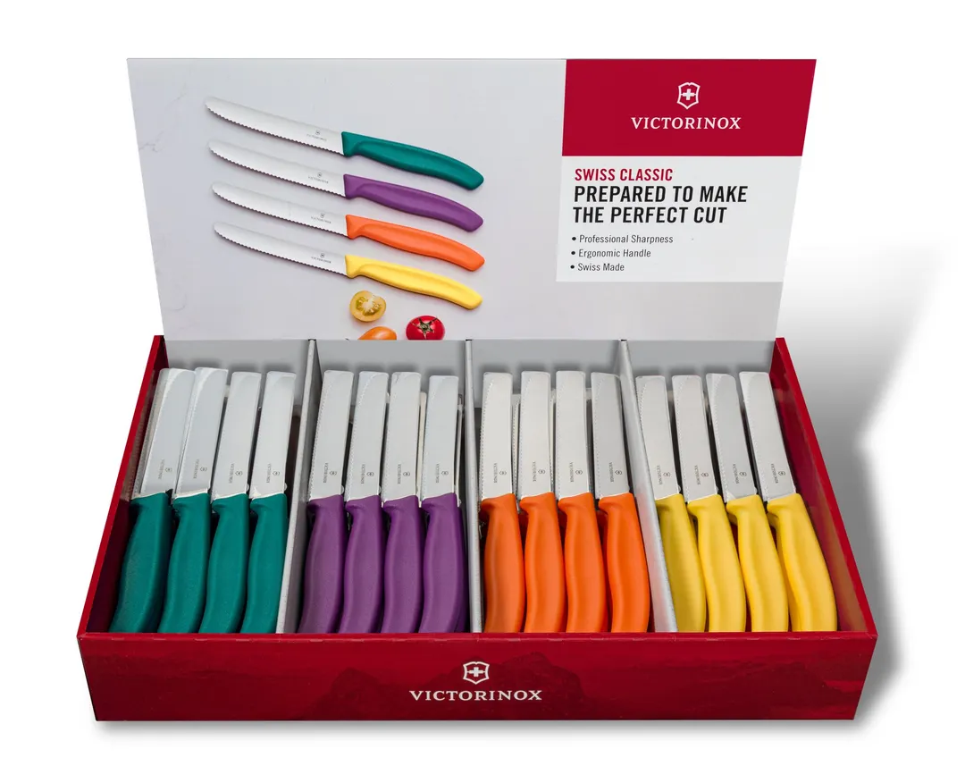 Victorinox 9.7056.81C1 Tomato Knife, 4.33" Wavy Edge, Plastic Handle, 4" Length - 1/Box