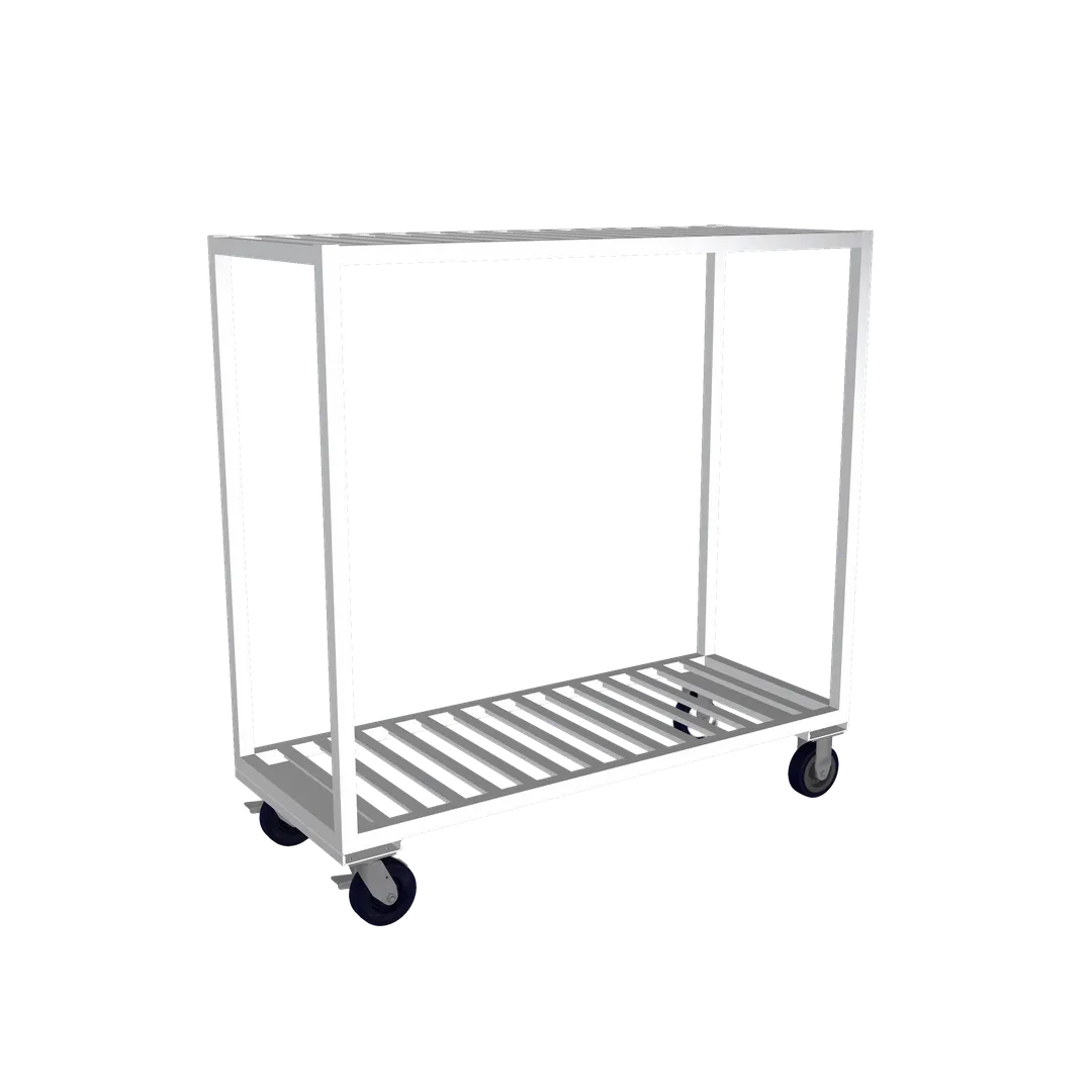 Winholt ALMTB-60-224 Cooler Bar Liner, 24" x 60", 2 Shelves, 1000 lb Capacity, 48.4" Spacing, 72" H