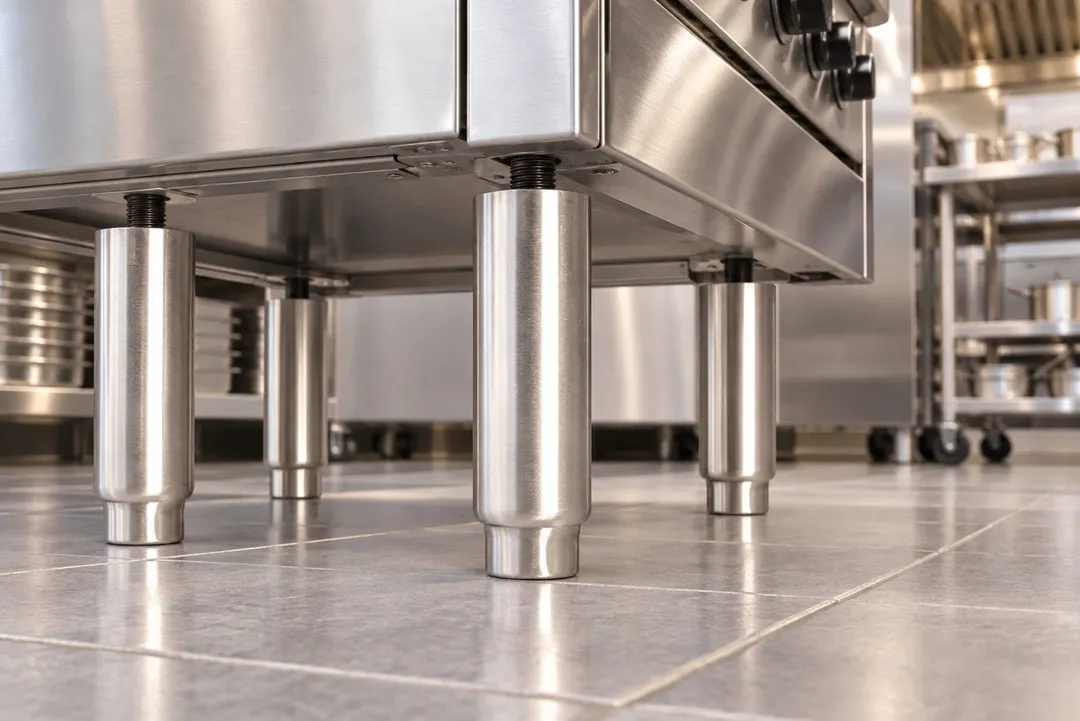 Vulcan LEGS-GRD6 6 Inch Folding Table Legs and Bases for Restaurant Furniture