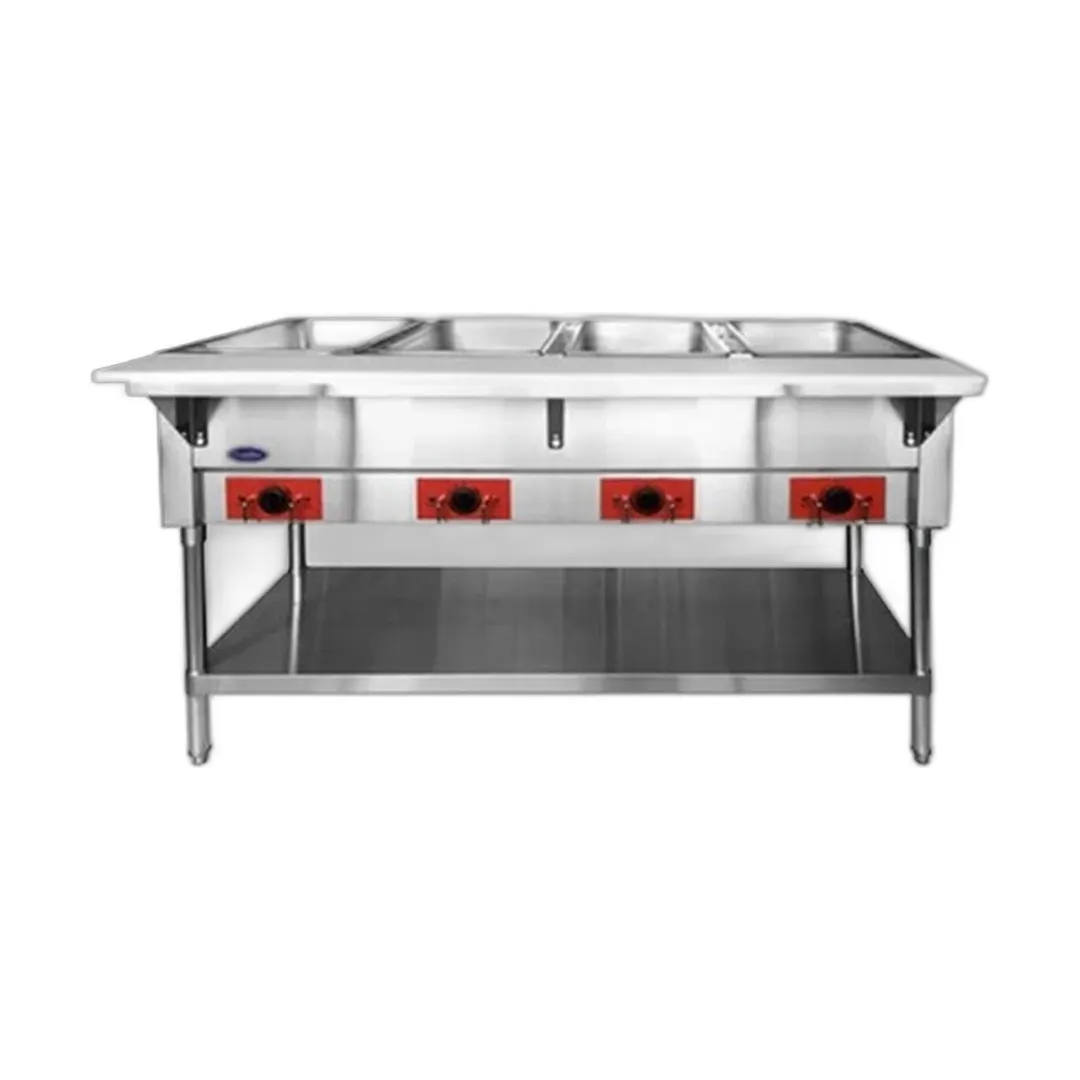 Atosa USA CSTEA-4C 58" Cookrite Steam Table, (4) Open Pan Wells