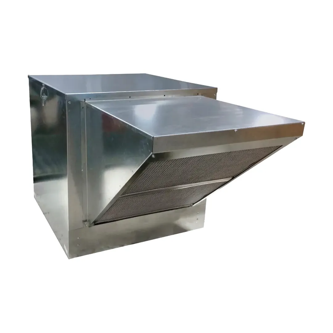 HoodMart 2016B 16 FT Restaurant Hood System w/ Makeup-Air, 18 Gauge Steel