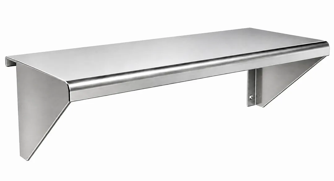 Vulcan PLTRAIL-60 Plate Shelf, Plate Rail, 60" Wide x 10-5/8" Deep, Stainless Steel Construction